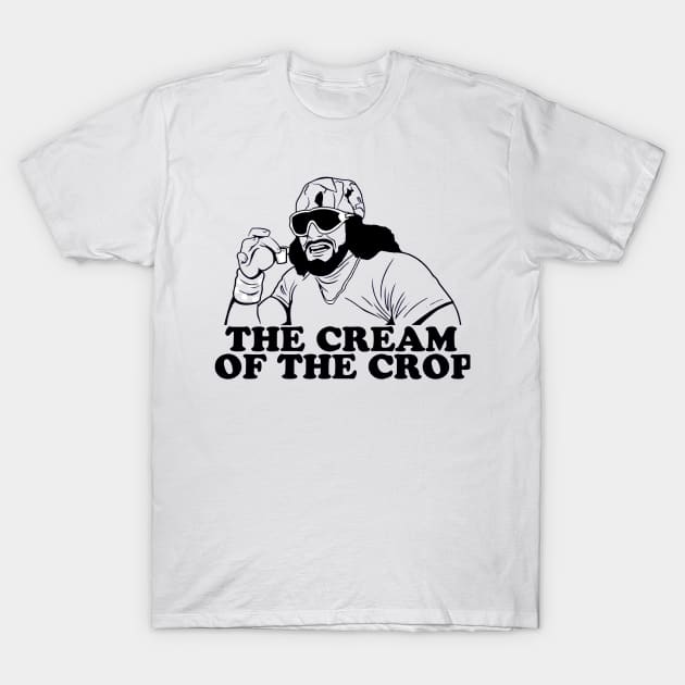 Macho Man Cream of The Crop Shiluete T-Shirt by Snapstergram